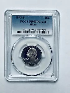 1993-S ワシントン クォーター シルバー PCGS PR69DCAM