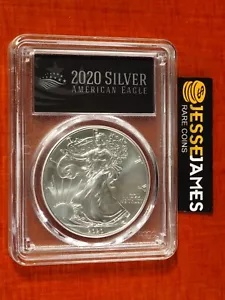 2020 $1 アメリカン シルバー イーグル PCGS MS70 ファースト ストライク ブラック ラベル