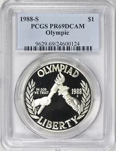 1988-S ソウルオリンピック銀ドル PCGS Proof69 DCAM
