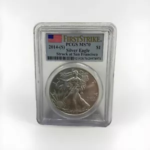 2014-S シルバー アメリカン イーグル ファースト ストライク MS70 PCGS