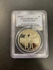 2004 P プルーフ ルイス A 記念ドル PCGS PR-69 DCAM - シルバー - $1