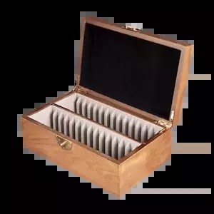 スラブコインケース スラブホルダー 木製 3枚用 新品 NGC PCGS スラブ