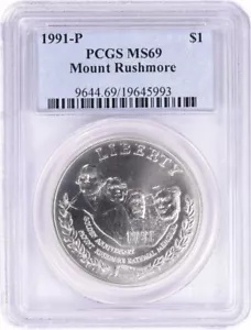 レア！特別ラベル☆1991 ラッシュモア トランプモア 50c PCGS 69 レア！特別ラベル☆1991 ラッシュモア トランプモア 50c PCGS 69