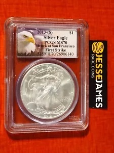 2013年式 シルバーイーグル MS70 2013 (S) シルバー イーグル NGC MS70