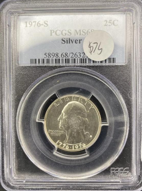 1776-1976 生誕200年記念ケネディ・ハーフドル ミントマークなし