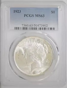 1923年 アメリカ ピースダラー 1ドル銀貨　4枚 アメリカ 1923年製 1ドル銀貨 ピースダラーコインキーホルダ