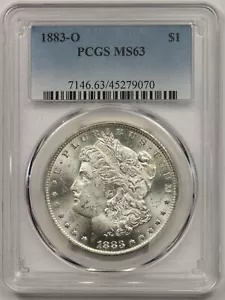 1883-O モルガン ドル $1 MS 63 PCGS