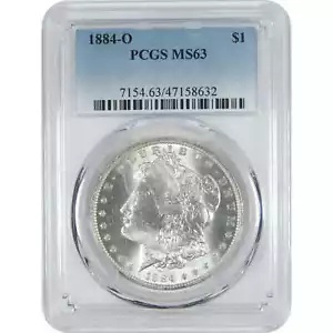 1884 O モルガン ドル MS 63 PCGS シルバー $1 未流通コイン SKU:I15644