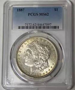 PGCS MS62 1887 モーガン シルバー ダラー フィラデルフィア造幣局 #44647097