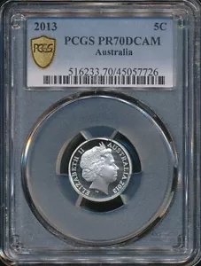 オーストラリア 2013 ファイブ セント 5c エリザベス II - PCGS PR70DCAM (プルーフ FDC)