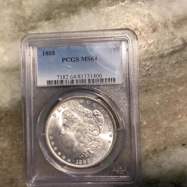 1886 モルガン シルバー ダラー コイン PCGS MS-63 (47B)