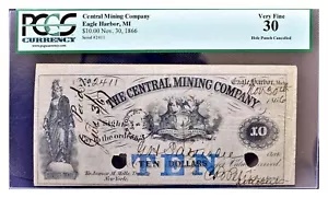 1866 年セントラル マイニング カンパニー ミシガン州イーグル