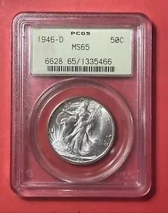 1941-D ウォーキング・リバティ・ハーフダラー PCGS MS 66 1946