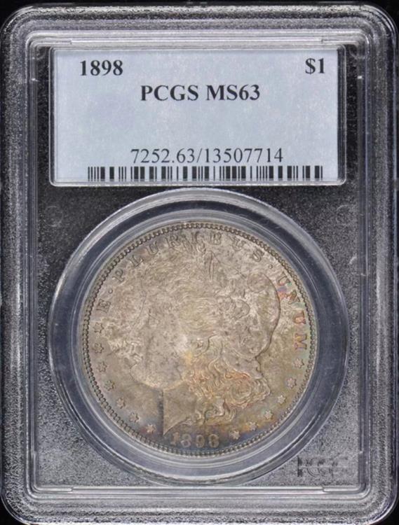 1898 O モルガン・ダラー MS 63 楽天市場】PCGS MS63 モルガンダラー モルガン1ドル銀貨 1921年