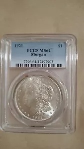 1921年　モルガンダラー銀貨　PCGS MS64 1921 Morgan Dollar PCGS MS64 For Sale