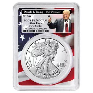 希少！イーグル銀貨 トランプ大統領 2020 PCGS MS70 ラシュモア山 イーグル銀貨 サイン入りPCGS MS70 First Day of Issue