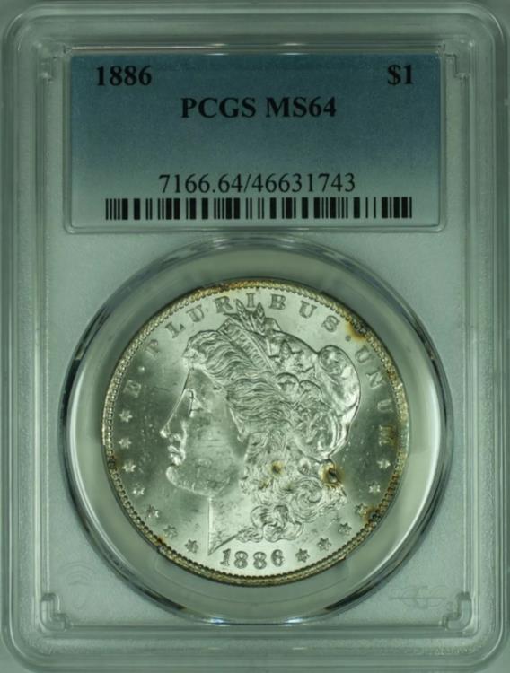 1886-Pモルガンダラー PCGS MS64 アンティーク　コイン　銀貨 1886年 モルガンダラー 銀貨 1ドル シルバー コイン モルガン