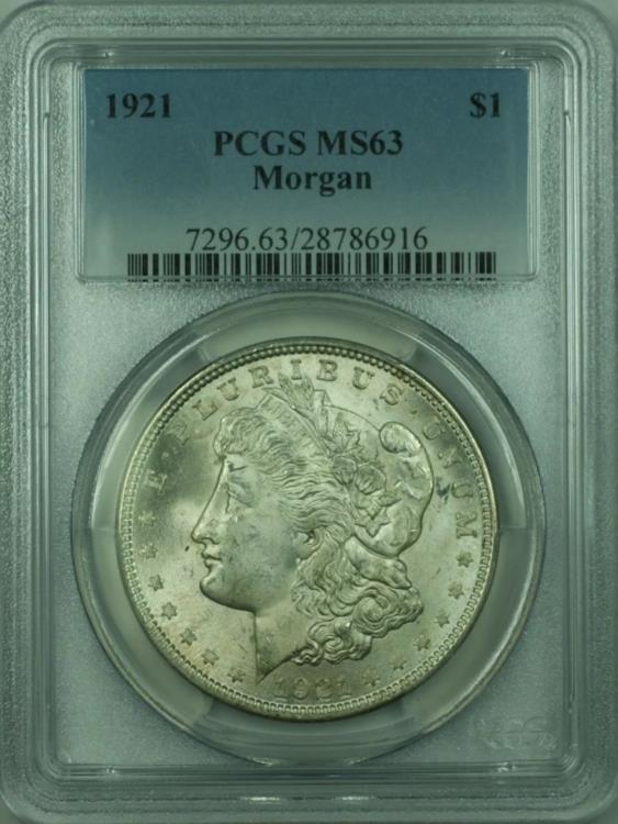 1921モルガンダラー銀貨　NGC MS64 NGC MS64』アメリカモルガンダラー1ドル銀貨(1921年) オン