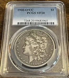 1900-O O/CC PCGS VF20 モーガン シルバー ダラー $1 良い例です! VF20