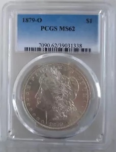 1879年 $1モルガンドル PCGS MS63 1879年 モルガン ダラー 銀貨 1ドル
