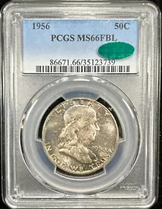 1956 PCGS MS66FBL CAC シルバー フランクリン 50c - 素敵な色合い