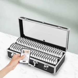 収納&ディスプレイボックスケースには50 PCGS NGC ANACS認定コインホルダースラブが収納可能