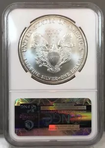 2002 $1 アメリカン シルバー イーグル NGC MS69 ~ 1オンス銀貨