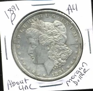 モルガンダラー 1ドル銀貨 1891 カーソンシティ cc 1891-CC モルガン・ダラー NGC認定 MS 62 カーソンシティ銀貨
