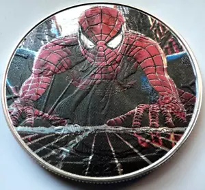 スパイダーマン - アメリカン シルバー イーグル 1オンス .999 シルバー ダラー コイン - スパイダーマン