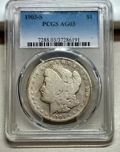 1903-O モルガン銀貨 PCGS MS64 1903-S モルガン ドル L961 USA