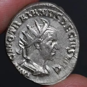 パノニアエ アントニニアヌス 古代ローマ帝国 シルバー コイン トラヤヌス デキウス 249AD XF