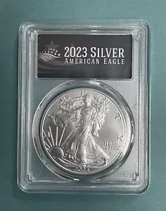2023年 シルバーイーグル銀貨 最高鑑定MS70 初日発行 サインラベル
