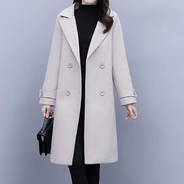 レディース ジャケット コート アウター 上着 ウール 羽織 前開き ウールロングコート ミディアム 長袖 襟付き ポケット ボタン かわいい 大人可愛い きれいめ シンプル カジュアル 上品 おしゃれ かっこいい レトロ こなれ感 ラフ ルーズ 個性的 クール モード系 エレガント 7,880円