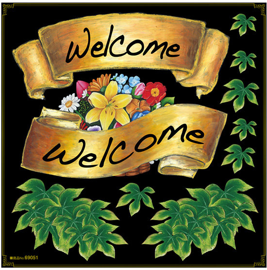 リボン Welcome ボード用イラストシール 緑 販促pop 看板 ボード用デコレーションシール タイトル リボン の通販はau Pay マーケット 看板 店舗用品のサインモール Au Pay マーケット店