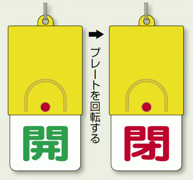 回転式両面表示板 開 緑字 閉 赤字 安全用品 標識 バルブ開閉表示 の通販はau Pay マーケット 看板 店舗用品のサインモール Au Pay マーケット店