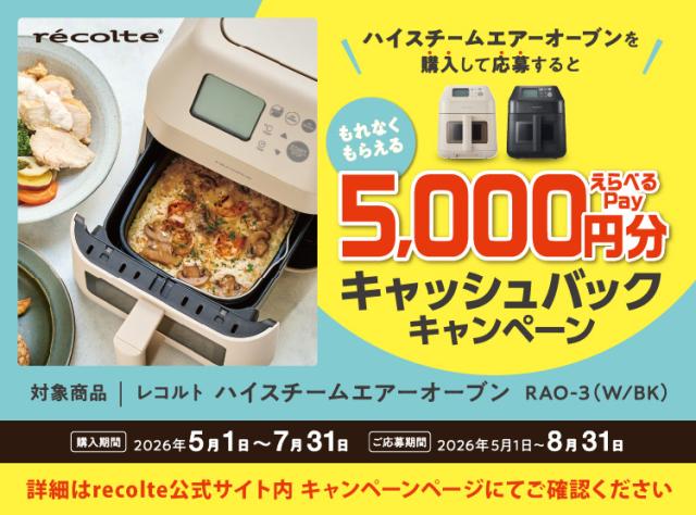 レコルト ノンフライヤー ハイスチームエアーオーブン RAO-3 電気