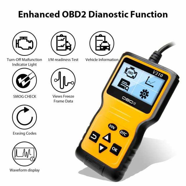 Obd2 スキャナー リーダー ユニバーサル 車 エンジン 障害 コード リーダー Can 診断 スキャン ツール すべて Obd Ii プロトコル 車 以降の通販はau Pay マーケット Au Wowma キキ屋