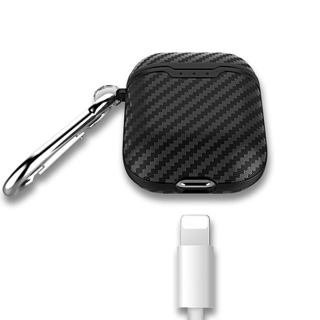 Apple Airpodsトラベルイヤホンカバーカーボンファイバースタイルの完全保護ケースアンチスクラッチ用イヤホンケースの通販はau Pay マーケット キキ屋