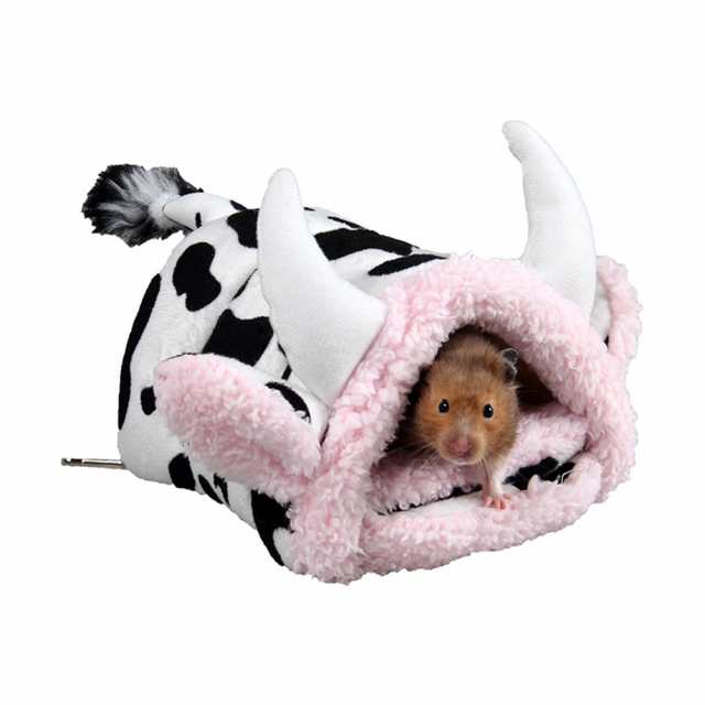 かわいい乳牛デザイン小さなペット睡眠家ハムスターウサギ家モルモット巣の通販はau Pay マーケット キキ屋