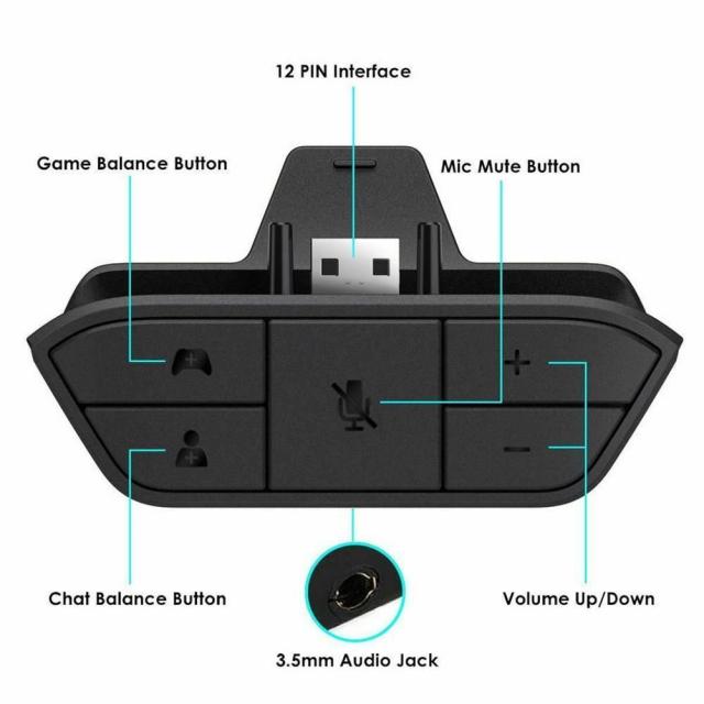 XboxOneと互換性のあるステレオヘッドフォンアダプター防塵耐摩耗性コネクタの通販は