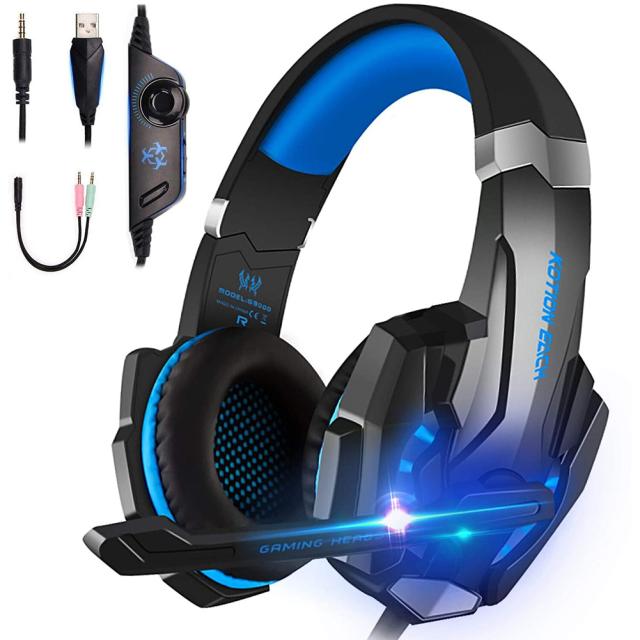 Ps4PCゲーマー用マイクLEDライト付きG9000ゲーミングヘッド