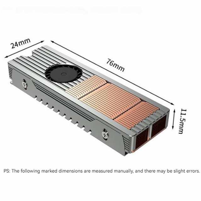 M.2 Nvme 空冷式ラジエーター Ssd ヒートシンク 銅アルミニウム構造