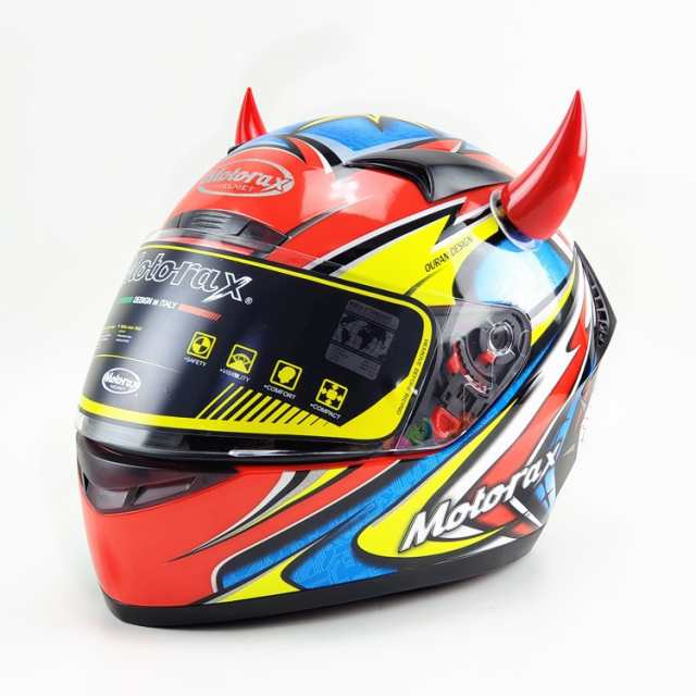 オートバイヘルメットデビルホーンシリコンサクションカップ