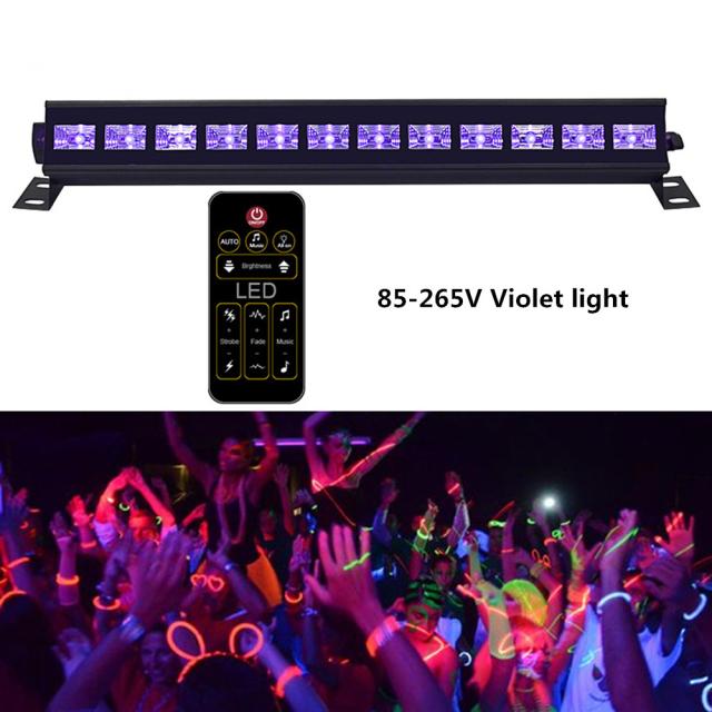 LEDサウンドセンサー投影ランプUVパープルライトステージライトウォッシャークラブDJショーパーティーボールルームバンド