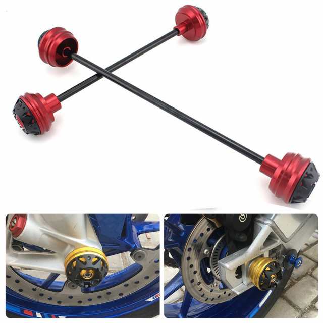 フロント+リアアクスルフォーククラッシュスライダーBMW HP4 S1000RR S1000R用ホイールプロテクターセット09-16の通販は 6,483円