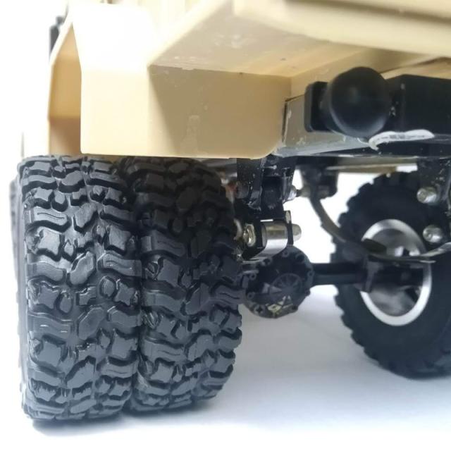 アップグレードDIYダブルタイヤメタル改造ホイールはWPL B14用に設定
