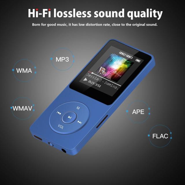 MP3プレーヤー ポータブル 多機能 8GB 70時間再生 ロスレス サウンド