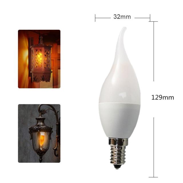 LEDの家の装飾E12 / E14 85-265Vの炎の電球のキャンドルライトを
