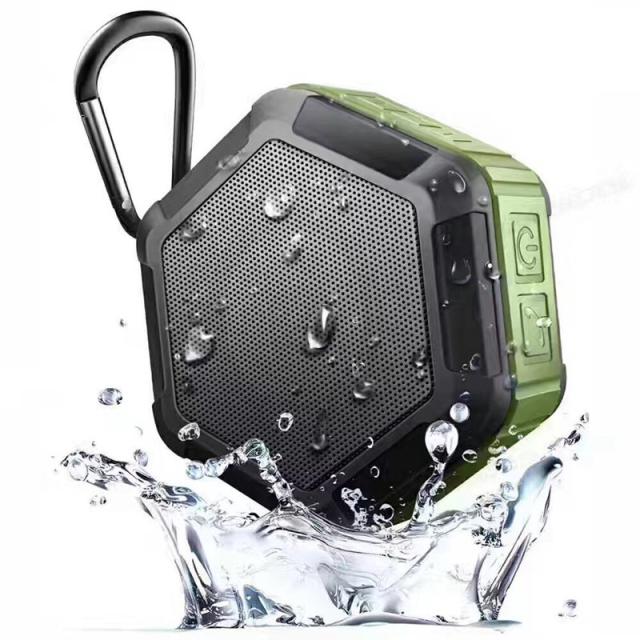 IP65X 防水 Bluetoothスピーカー シャワー 屋外 バスルーム ポータブル