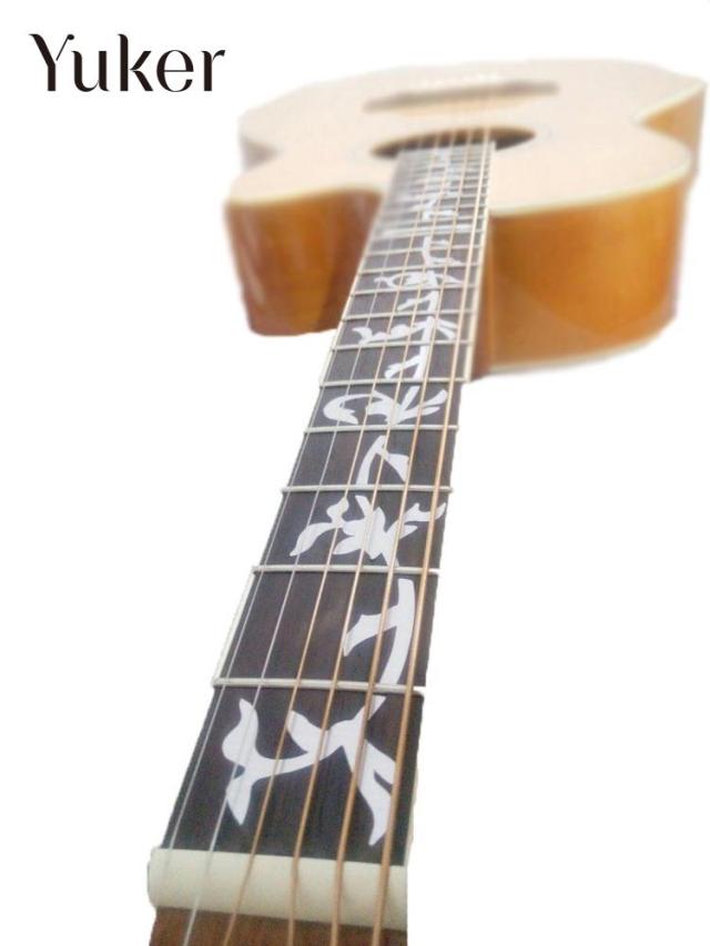 エレクトリックアコースティックギターステッカーインレイデカール超薄